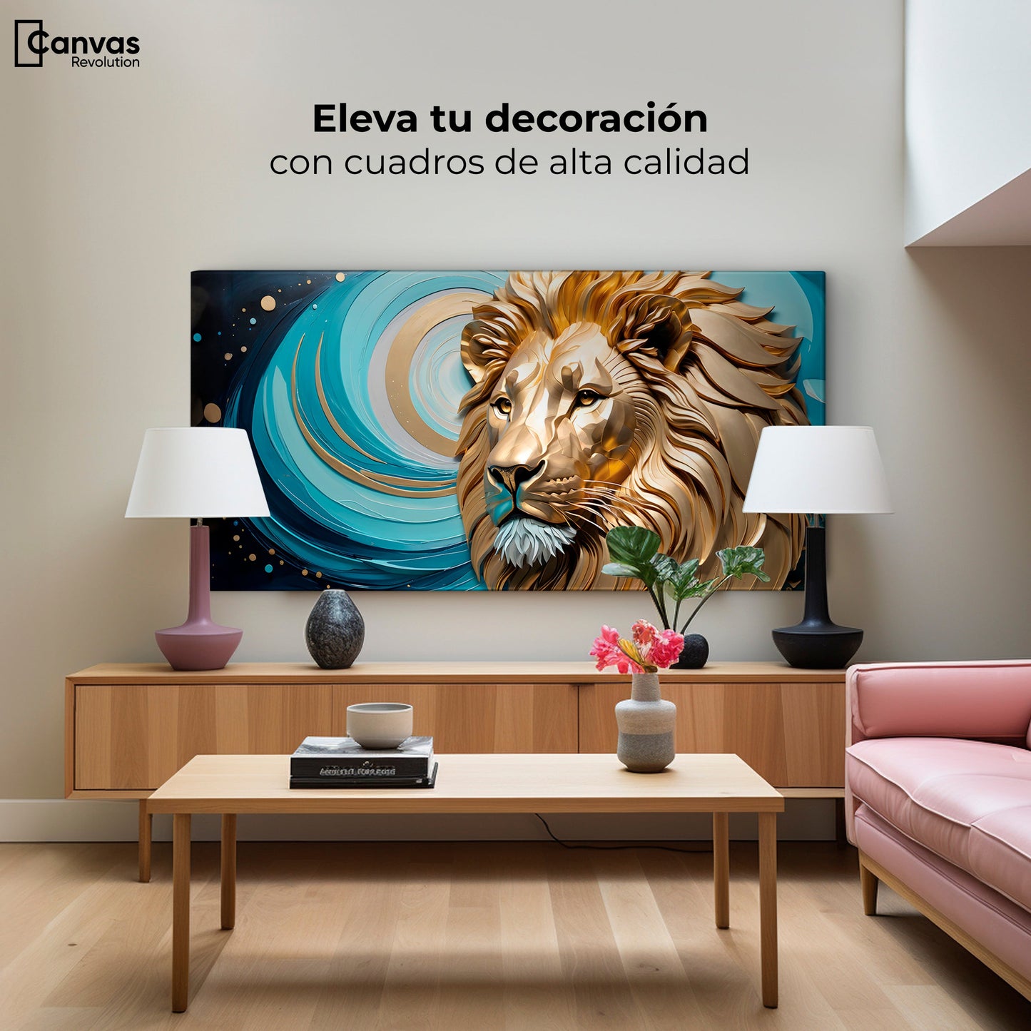 Cuadros Decorativos Canvas Revolution | Majestad Salvaje | Montaje2