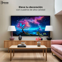 Cuadros Decorativos Canvas Revolution | Mariposa Cosmica | Montaje2