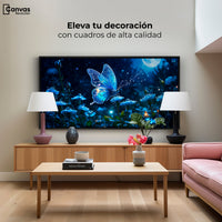 Cuadros Decorativos Canvas Revolution | Mariposa Y Rocio | Montaje2