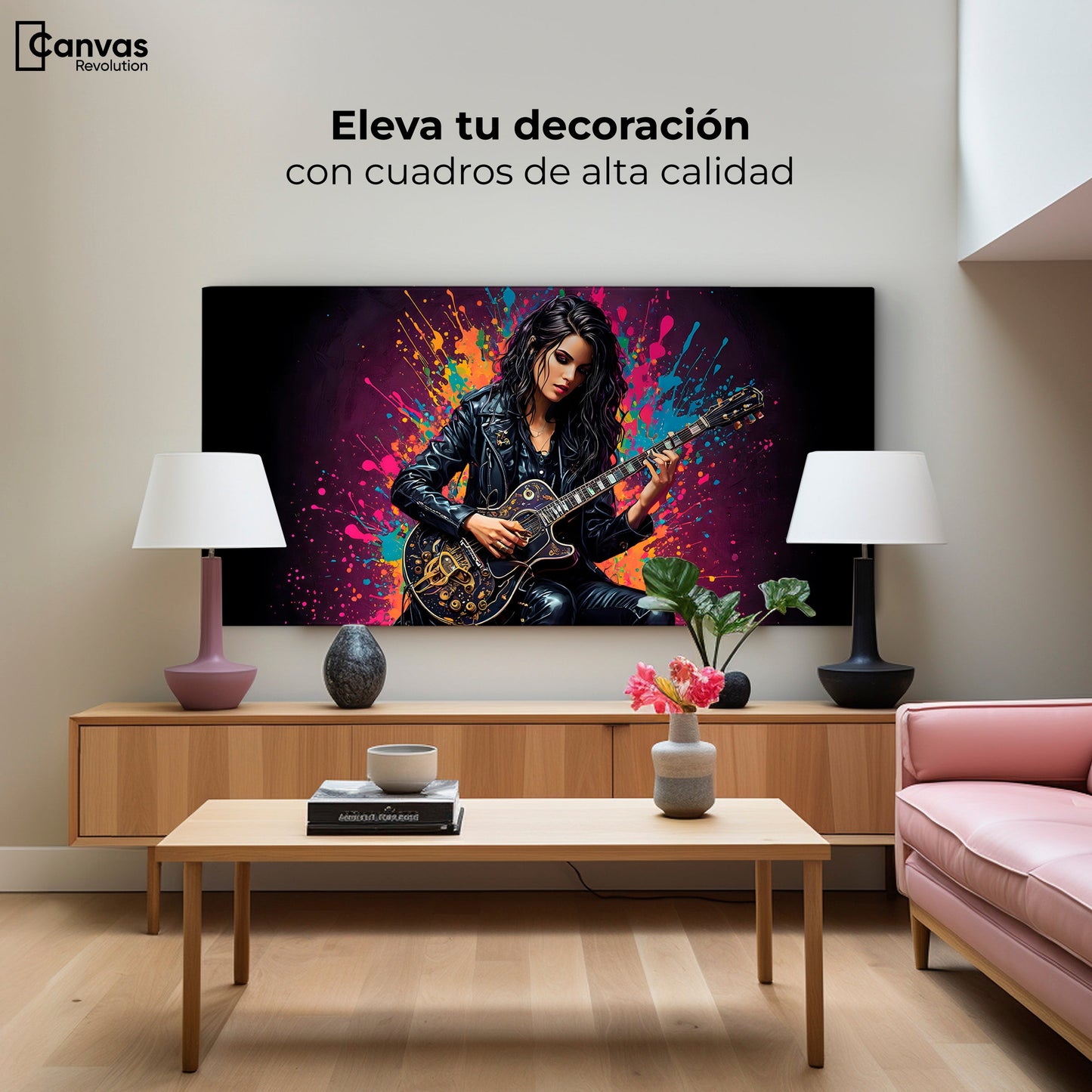 Cuadros Decorativos Canvas Revolution | Melodias Vibrantes | Montaje2