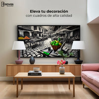 Cuadros Decorativos Canvas Revolution | Mercado Natural | Montaje2