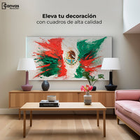 Cuadros Decorativos Canvas Revolution | Mexico Bandera | Montaje2