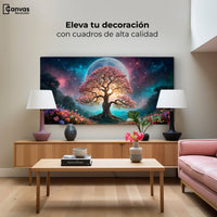 Cuadros Decorativos Canvas Revolution | Nocturno Floral | Montaje2