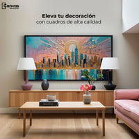 Cuadros Decorativos Canvas Revolution | Nueva York Dorada | Montaje2
