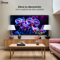 Cuadros Decorativos Canvas Revolution | Orquidea Luz Sutil | Montaje2
