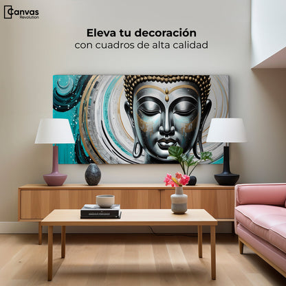 Cuadros Decorativos Canvas Revolution | Paz Con Buda | Montaje2