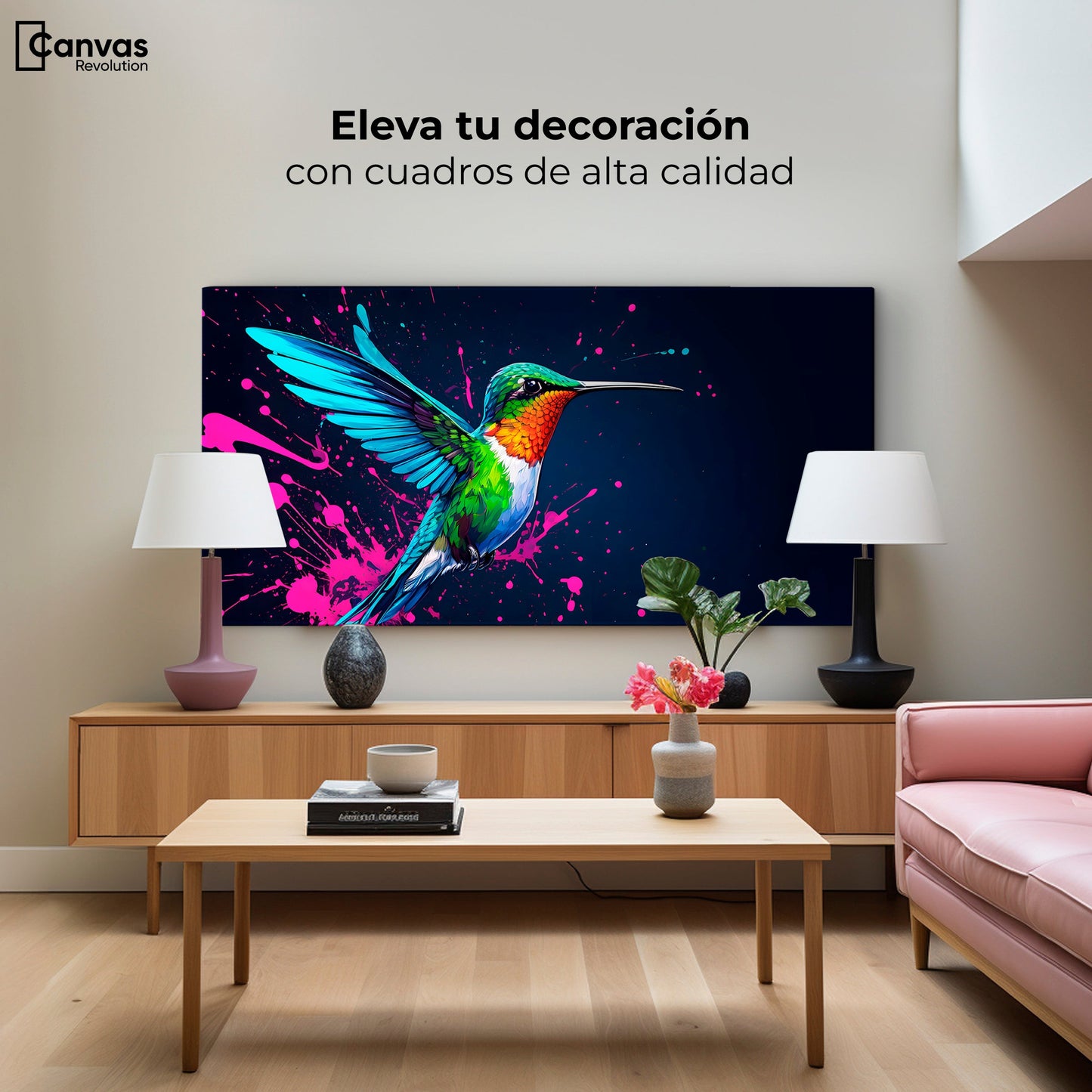 Cuadros Decorativos Canvas Revolution | Pinceladas Nectar | Montaje2