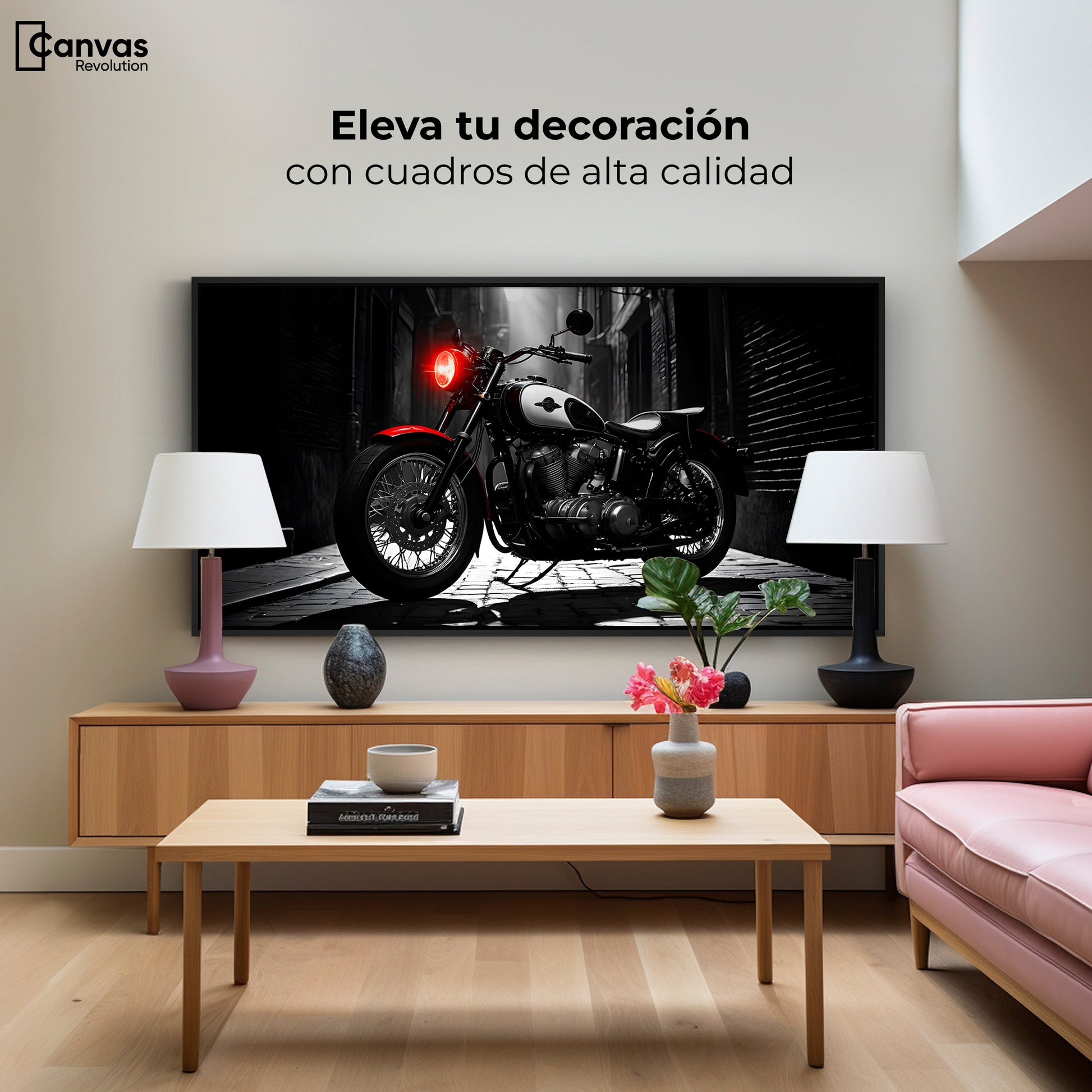 Cuadros Decorativos Canvas Revolution | Resplandor Vintage | Montaje2
