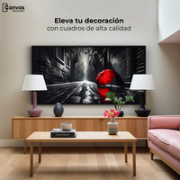 Cuadros Decorativos Canvas Revolution | Rojo Al Viento | Montaje2