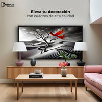 Cuadros Decorativos Canvas Revolution | Rojo Entre Espinas | Montaje2