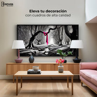 Cuadros Decorativos Canvas Revolution | Rosa Entre Raices | Montaje2