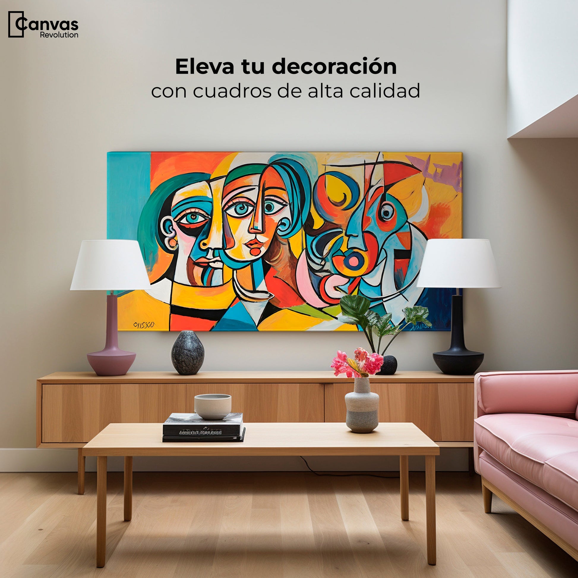 Cuadros Decorativos Canvas Revolution | Rostros Modernos | Montaje2