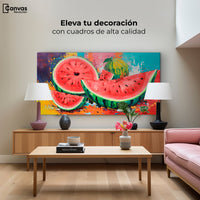 Cuadros Decorativos Canvas Revolution | Sandia Armonia | Montaje2