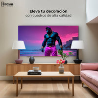 Cuadros Decorativos Canvas Revolution | Simio Crepuscular | Montaje2