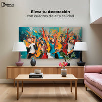 Cuadros Decorativos Canvas Revolution | Sinfonia Vibrante | Montaje2
