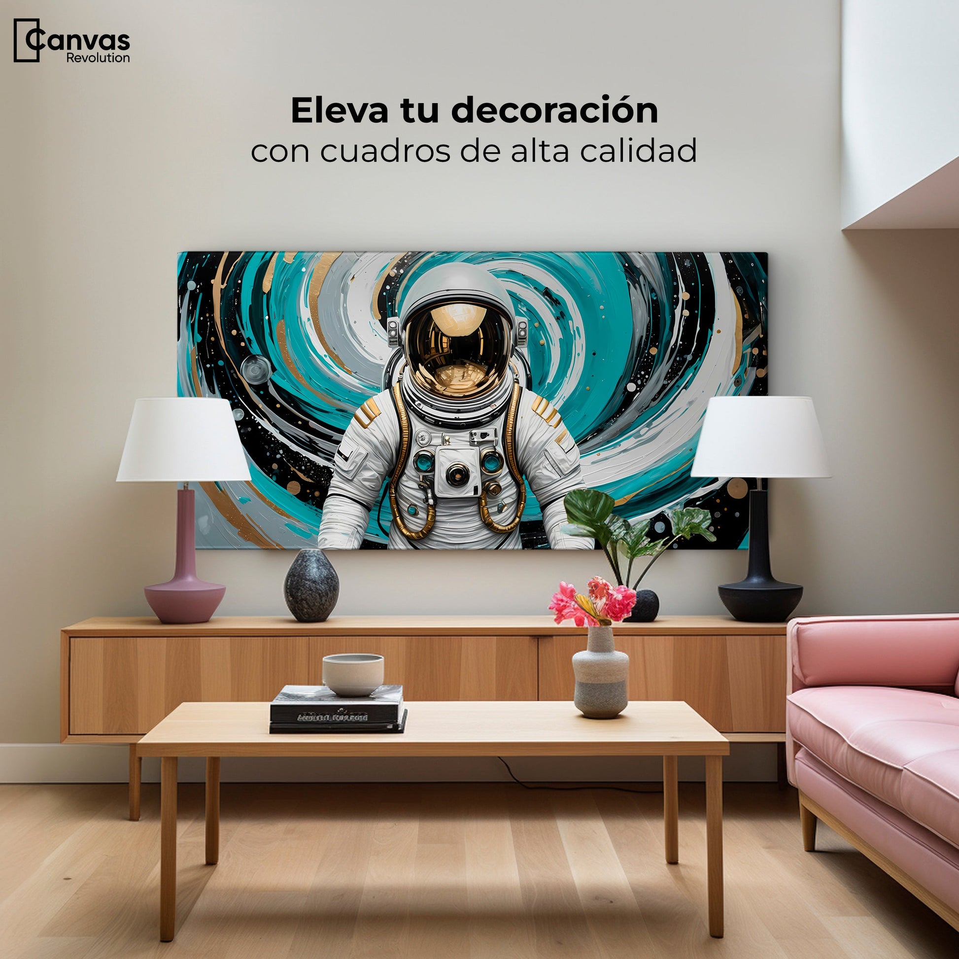 Cuadros Decorativos Canvas Revolution | Sueno De Astronauta | Montaje2