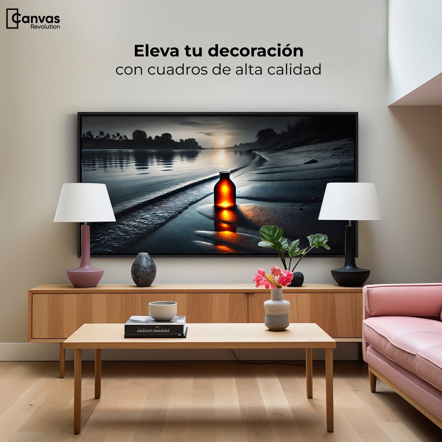 Cuadros Decorativos Canvas Revolution | Tesoro De Playa | Montaje2