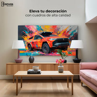 Cuadros Decorativos Canvas Revolution | Truck In Colors | Montaje2
