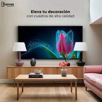 Cuadros Decorativos Canvas Revolution | Tulipan Aura Viva | Montaje2
