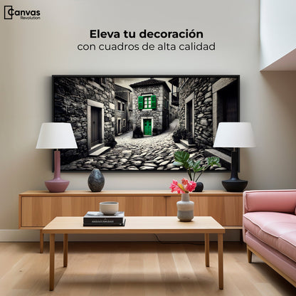 Cuadros Decorativos Canvas Revolution | Verde En La Sombra | Montaje2