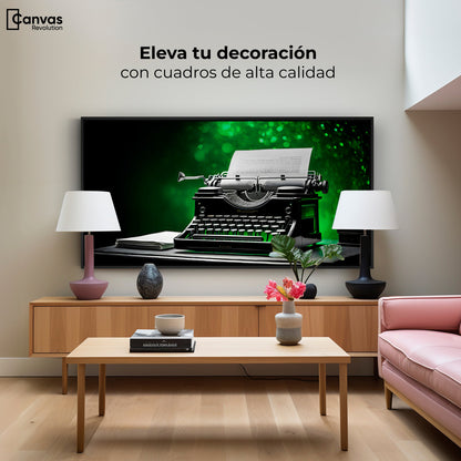 Cuadros Decorativos Canvas Revolution | Verde Entre Palabra | Montaje2