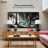 Cuadros Decorativos Canvas Revolution | Verde Y Palabras | Montaje2
