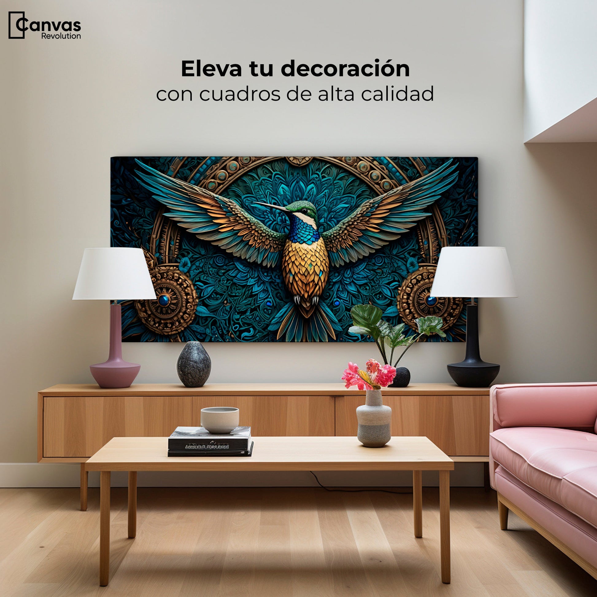 Cuadros Decorativos Canvas Revolution | Vuelo Encantado | Montaje2