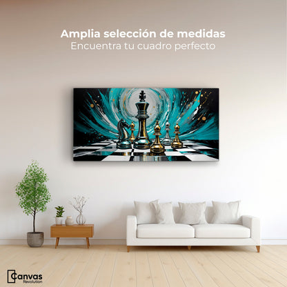 Cuadros Decorativos Canvas Revolution | Ajedrez Y Maestria | Montaje3