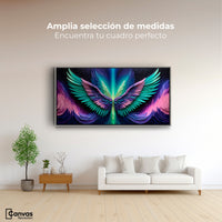 Cuadros Decorativos Canvas Revolution | Alas Angel Cosmic | Montaje3