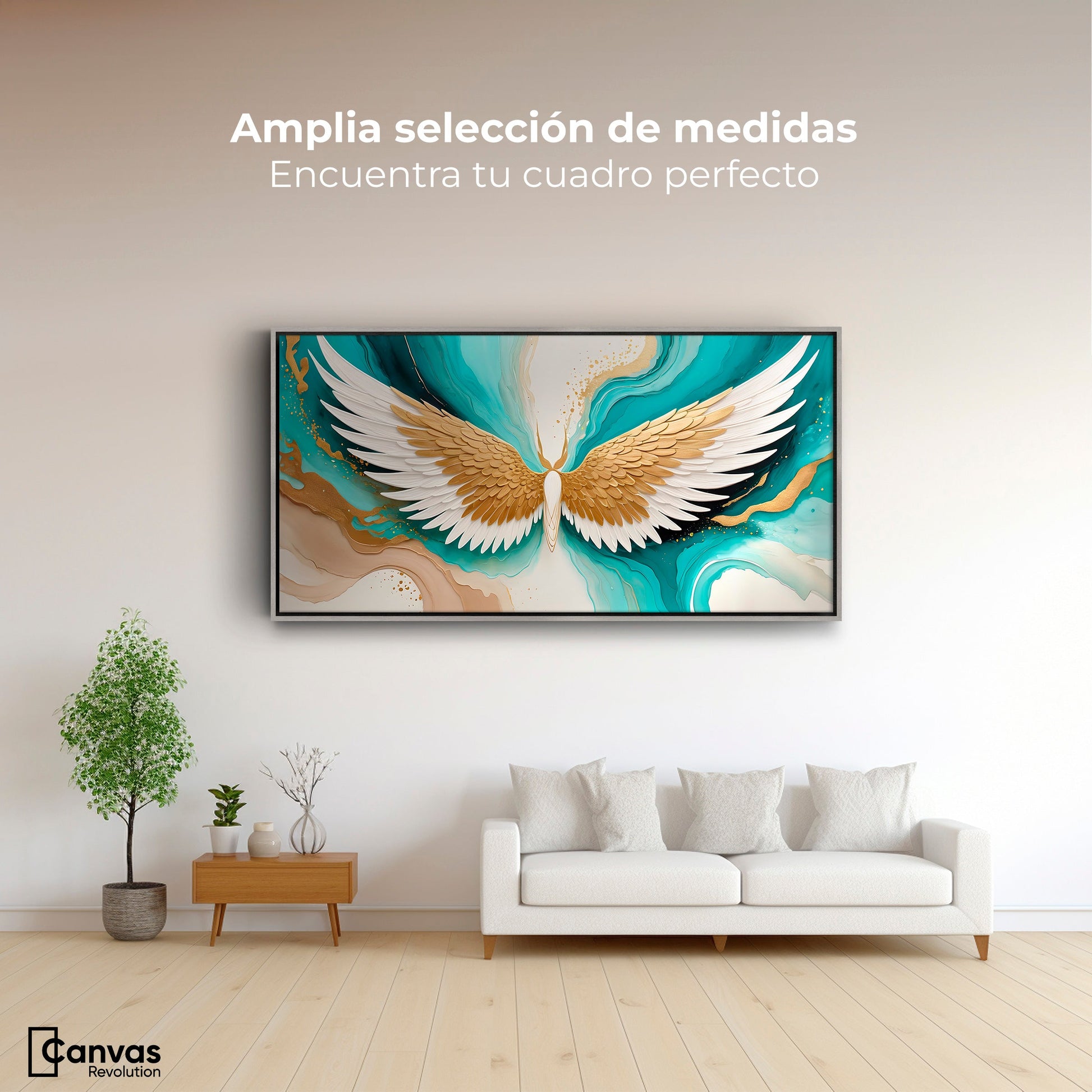 Cuadros Decorativos Canvas Revolution | Alas Angel Deco | Montaje3