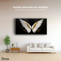 Cuadros Decorativos Canvas Revolution | Alas Angel Eleganza | Montaje3