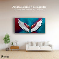 Cuadros Decorativos Canvas Revolution | Alas Angel Intenso | Montaje3
