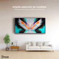 Cuadros Decorativos Canvas Revolution | Alas Angel Marmol | Montaje3