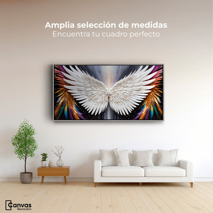 Cuadros Decorativos Canvas Revolution | Alas Angel Mistico | Montaje3