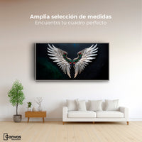 Cuadros Decorativos Canvas Revolution | Alas Angel Profundo | Montaje3