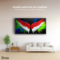 Cuadros Decorativos Canvas Revolution | Alas Angel Radiante | Montaje3