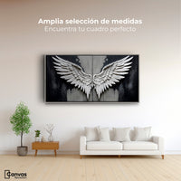 Cuadros Decorativos Canvas Revolution | Alas Angel Sombra | Montaje3