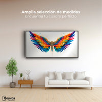 Cuadros Decorativos Canvas Revolution | Alas Color De Angel | Montaje3