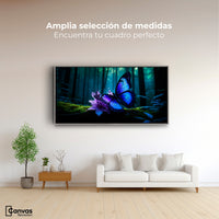 Cuadros Decorativos Canvas Revolution | Alas Entre Arboles | Montaje3