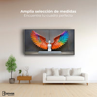 Cuadros Decorativos Canvas Revolution | Alas Espiritu Real | Montaje3