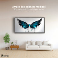 Cuadros Decorativos Canvas Revolution | Alas Piedra Angel | Montaje3