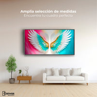 Cuadros Decorativos Canvas Revolution | Alas Plumas De Paz | Montaje3