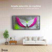 Cuadros Decorativos Canvas Revolution | Alas Vuelo Intenso | Montaje3