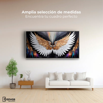 Cuadros Decorativos Canvas Revolution | Alas Vuelo Mistico | Montaje3