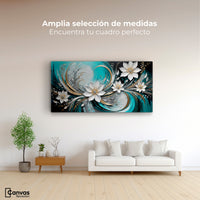 Cuadros Decorativos Canvas Revolution | Alma Flor Abstracto | Montaje3