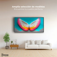 Cuadros Decorativos Canvas Revolution | Angel Alas De Paz | Montaje3