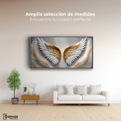 Cuadros Decorativos Canvas Revolution | Angel Luz Radiante | Montaje3