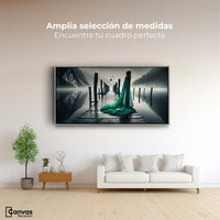 Cuadros Decorativos Canvas Revolution | Aqua En El Muelle | Montaje3