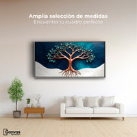 Cuadros Decorativos Canvas Revolution | Arbol Luminoso | Montaje3