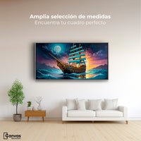 Cuadros Decorativos Canvas Revolution | Barco Mar Profundo | Montaje3